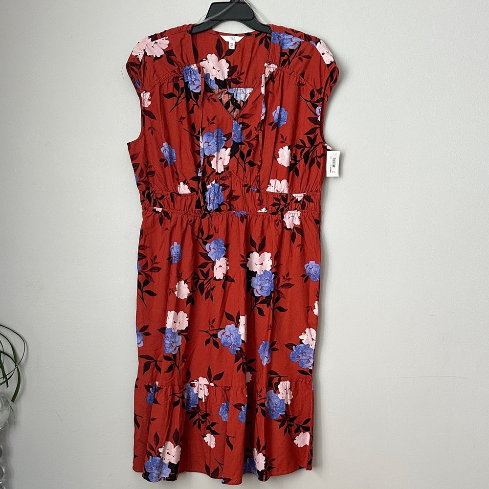 Floral Midi Dress size XXL NWT
